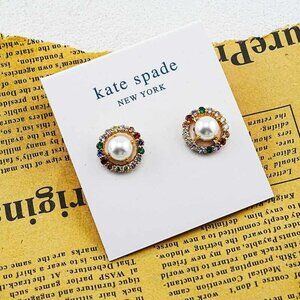 Kate Spade Multi-Gem Inlaid Stud Earrings